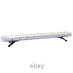 Barre lumineuse de récupération ambrée de 1200 mm LED Barre lumineuse de sécurité d'avertissement de danger Stroboscope Voiture Fourgonnette