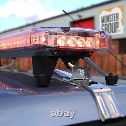 Barre lumineuse de récupération d'ambre LED clignotante, balise magnétique d'avertissement pour voiture ou fourgonnette, éclairage stroboscopique.