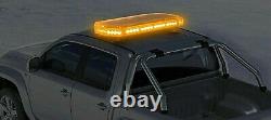Barre lumineuse de signalisation clignotante LED ambre de récupération avec avertissement stroboscopique + 2x lumière de travail 12V