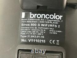 Broncolor Siros 800 S Wifi/rfs 2 Strobe Alimenté Par Batterie