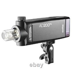 Dieu AD200Pro 200Ws Unité de lumière stroboscopique portable à batterie TTL HSS