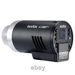 Dieu UK Godox AD300PRO 300W batterie au lithium Flash extérieur 1/8000s HSS TTL lumière flash