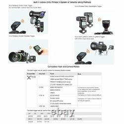 Dieu XPro-N 2.4G TTL Déclencheur LCD 2 X1R-N Récepteur de Flash Tête Stroboscopique Pour Nikon