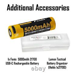 Fenix Ht18 1500 Lumen 1011 Yards Lumière Longue Portée, Batterie Supplémentaire + Boîtier Lumentac