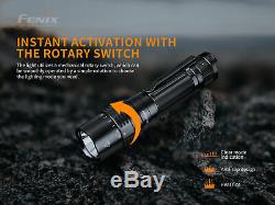 Fenix ​​pd40r V2 Usb 3000-c Lumen Rechargeable Led Lampe De Poche + 2x 5000mah Batterie