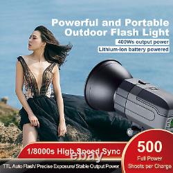 Flash Stroboscopique VISICO5 2.4G TTL 400Ws 1/8000s Synchronisation Haute Vitesse Monolight Pour Bo GF0