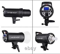 GODOX SK400II Compact 400Ws Studio Flash Strobe Light avec éclairage de photographie Light Ba