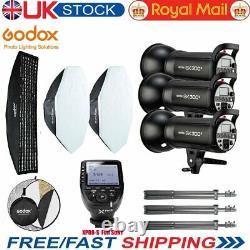 Godox 3sk300ii Studio Strobe Flash Light Kit Xpro-s Trigger Pour Sony Camera Uk