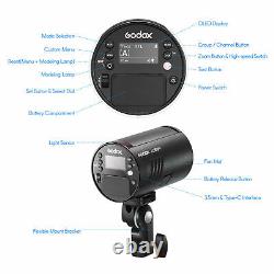 Godox AD100pro 2.4G Flash sans fil TTL pour appareil photo Canon Sony