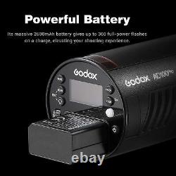Godox Ad100 Pro Portable Flash Head Strobe 100ws Ttl / Hss Avec Diffuseur Dome