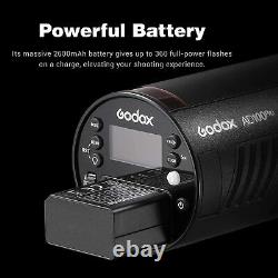 Godox Ad100 Pro Portable Flash Head Strobe Light 100ws Round Head Ttl Hss