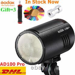 Godox Ad100pro Ad100 Pro Monolight 100ws 2.4g Flash Strobe 360 Power Flash Light