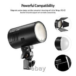 Godox Ad100pro Pocket Studio Portrait Flash Light Photography Lampe 5800k 1/8000s