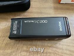 Godox Ad200 200ws 2.4g Ttl Flash Strobe 1/8000 Hss Sans Fil Monolight Avec Batterie