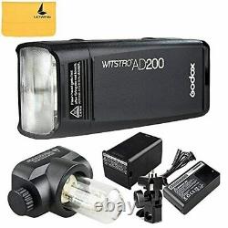 Godox Ad200 200ws 2.4g Ttl Pocket Flash Strobe 1/8000s Hss Flash Bare Ampoule/speed