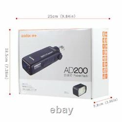 Godox Ad200 Ttl Hss 2.4g Hss 1/8000 Sans Fil Pocket Double Head Light Flash