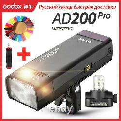 Godox Ad200pro Ad200 Pro 2.4g Ttl 1/8000 Hss Flash Light Sans Fil Speedlite Lite
