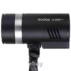 Godox Ad300 Pro Ttl Hss Portable Studio Strobe Flash Avec Émetteur Nikon Xpro