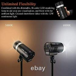 Godox Ad300pro Outdoor Flash Strobe 300w Ttl 2.4g 1/8000 Hss Lampe De Poche 2600mah