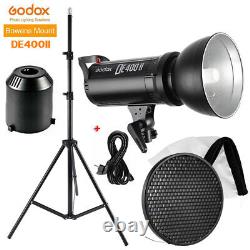 Godox De400ii 400w 2.4g Sans Fil Studio Strobe Flash Light + 60° Grid + Stand