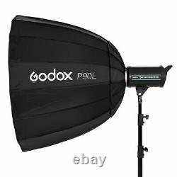 Godox P90l 90cm Bowens Mount Parabolic Softbox With Grid For Flash Strobe Light