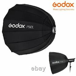 Godox P90l Parabolique Softbox 90cm Réflecteur Bowens Mount Pour Studio Strobe Flash
