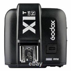 Godox Qt600iim 600w 2.4g Hss Studio Strobe Flash Lights+x1t-n Émetteurs