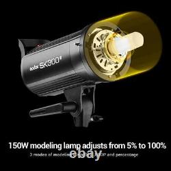 Godox Sk300ii 300w Photo Studio Strobe Flash Light Head F Canon Sony Nikon Fuji