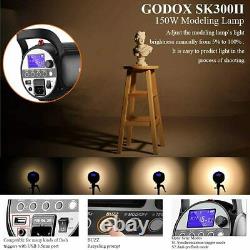 Godox Sk300ii 300ws 2.4g Gn58 5600k Studio Strobe Light Bowens Mount Monolight F