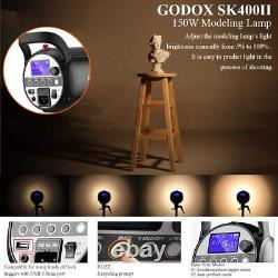 Godox Sk400ii 400ws Gn65 5600k 2.4g Sans Fil Studio Flash Strobe Light Bowens