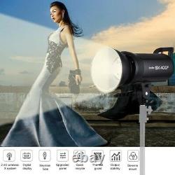 Godox Sk400ii 400ws Gn65 5600k 2.4g Sans Fil Studio Flash Strobe Light Uk Stock