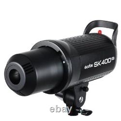 Godox Sk400ii 5600k 2.4g Studio Flash Strobe Light + Bowens Reflector + 60° Grille