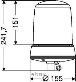 Hella Lampe D'avertissement Clignotant De Type Beacon De Type Strobe Xenon 24v (2rl 008 183-211)