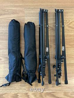 Kit Strobe Power Pack Dynalite M1000wi Avec 2 Têtes Flash, 2 Supports, 2 Parapluies