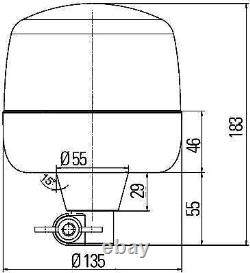 Lumière d'avertissement clignotante à LED HELLA de type stroboscopique 24V 12V (2XD 012 878-011)