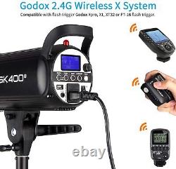 Lumière stroboscopique de studio photographique Godox SK400II 400w + XproII-L pour Leica UK
