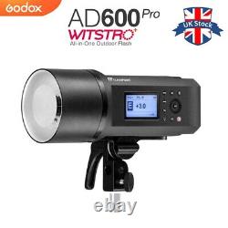 Lumière stroboscopique de studio portable Godox AD600Pro HSS/TTL 600Ws alimentée par batterie
