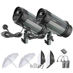 Neewer 2-pack 300w Studio Flash Stroboscopique Photographie Kit D'éclairage Avec Lampe