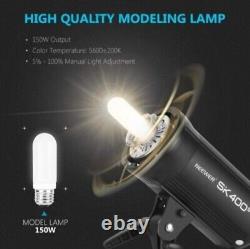 Neewer Sk400ii Studio Strobe Lampe 2.4g Système Sans Fil Avec Bowens Mount 150w