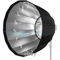 Parabolique Softbox 120cm Bowens Mount S Fit Umbrella Flash Deep Rapid Box