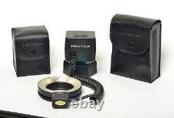 Pentax Af080c Ring Flash Light Strobe Hot Shoe Macro Off-camera Grip Cable Invgc