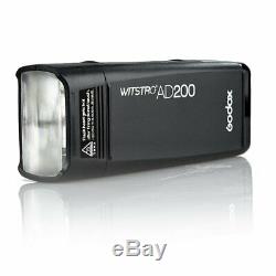 Perdre De L'argent Godox Ad200 200w 2.4g Ttl Stroboscope 1 / 8000s Hss Pocket Flash Light