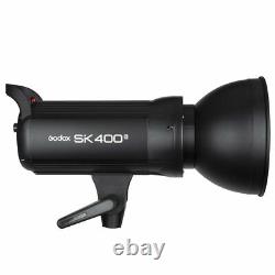 Royaume-Uni 2Godox SK400II 400W 2.4G Flash + Grid softbox + pied de lumière 2m + Xpro-C pour Canon