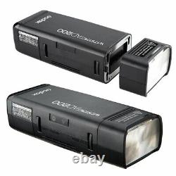 Traduisez ce titre en français: Kit flash portable Godox 2,4 TTL HSS AD200 1/8000s pour appareil photo UK + boîte à lumière Softbox gratuite (SFUV60)