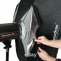 Uk 1200w 3x Godox De Sk400ii Photo Studio Strobe Flash Light + Le Plus Grand Softbox