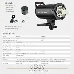 Uk 3x Godox Sk400ii 400w X 2.4g Flash Studio Strobe Light Head + Xpro-c