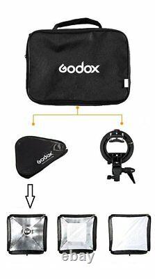 Uk Godox 2.4 Ttl 1/8000s Deux Têtes Ad200 Flash + S Support Avec 6060 Softbox Kit