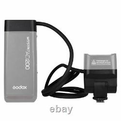 Uk Godox 2.4 Ttl Hss Ad200 1/8000s Pocket Flash+h200r Ring Head+ec200 Kit De Câbles