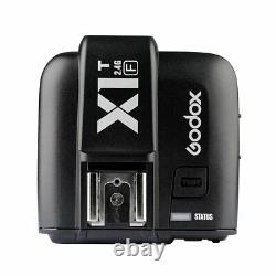 Uk Godox 2.4 Ttl Hss Deux Têtes Ad200 Flash+x1t-f Pour Fuji+softbox Kit Réflecteur