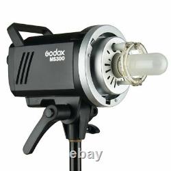 Uk Godox 2.4g Ms300 300ws Studio Strobe Tête De Caméra Avec Flash Gratuit Réflecteur